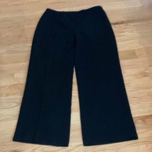 Ann Taylor Side zipper Lined pleated black pants,
